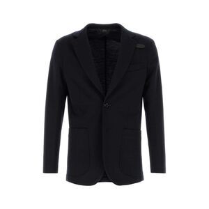 Brioni Men Midnight Blue Wool Blend Blazer